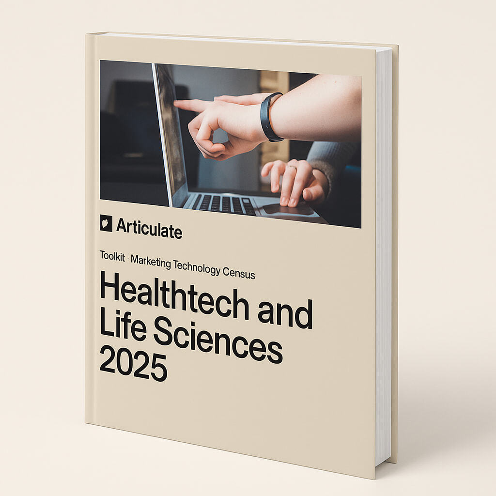 Healthtech and Life Sciences Marketing Technology Census ebook cover image